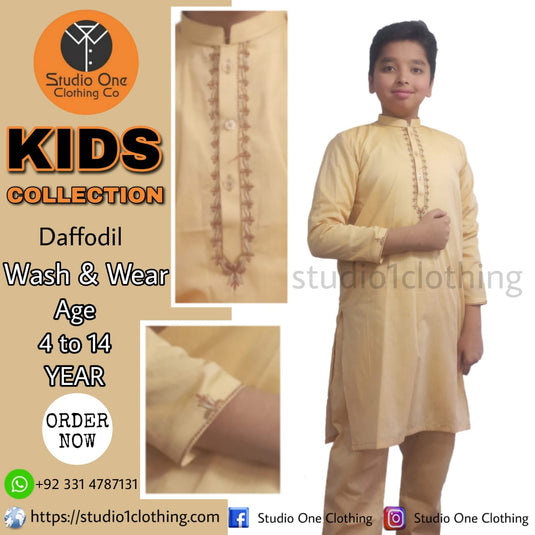 Kids Wash & Wear Outfit – Daffodil