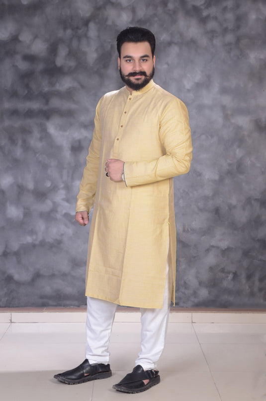 Are you looking for a khaddar kurta that will make you stand out from the crowd? you are in a right place where you can find Premium Quality of Khaddar Kurta. This is perfect for Summer Evening' Spring's outing' Autumn’s Events' Sunny Winters. We created this khaddar kurta to give you and your skin a comfortable and cool feeling.