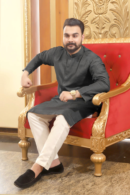 Studio One Presents Premium Quality Khaddar Kurta Summer Cool|Shadow Color